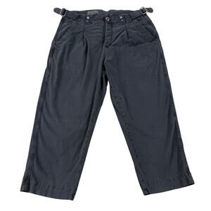 Anthropologie Utility Barrel Trouser Pants Women 30P Pleated Trousers Gray